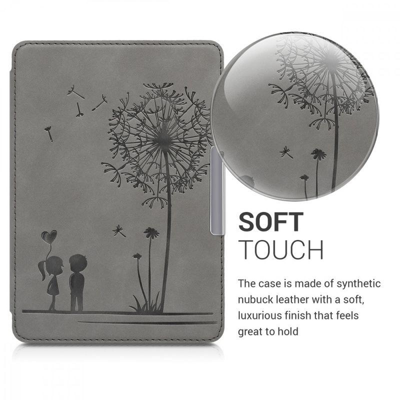 Laptop, Telefoane si Tablete - Ebook reader si accesorii - Accesorii eBook Reader - Husa pentru Kindle Paperwhite 10, Piele ecologica, Gri - Infinity.ro