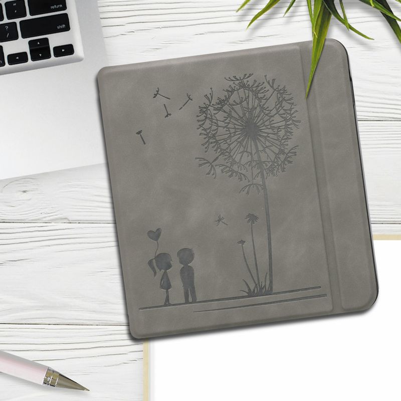 Laptop, Telefoane si Tablete - Ebook reader si accesorii - Accesorii eBook Reader - Husa pentru Tolino Vision 5, Piele ecologica, Gri, kwmobile - Infinity.ro