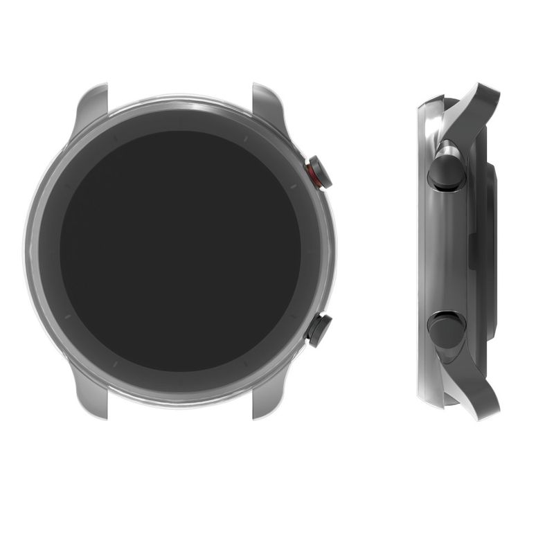 Laptop, Telefoane si Tablete - Wearables si gadgeturi - Wearables - Accesorii wearables - Set 2 Huse pentru Xiaomi Amazfit GTR 2 / Amazfit GTR 2e, kwmobile, Silicon, Negru / Transparent - Infinity.ro