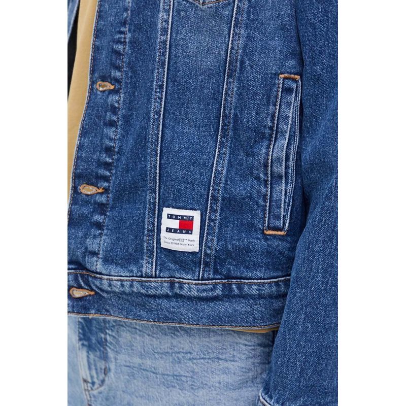 Fashion, accesorii si bijuterii - Barbati - Imbracaminte - Jachete si geci barbati - Geaca de blugi Tommy Jeans din denim de tranzitie Albastru S INTL - Infinity.ro