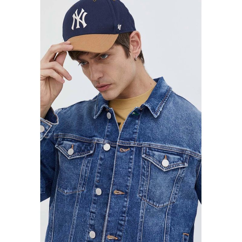 Fashion, accesorii si bijuterii - Barbati - Imbracaminte - Jachete si geci barbati - Geaca de blugi Tommy Jeans din denim de tranzitie Albastru S INTL - Infinity.ro