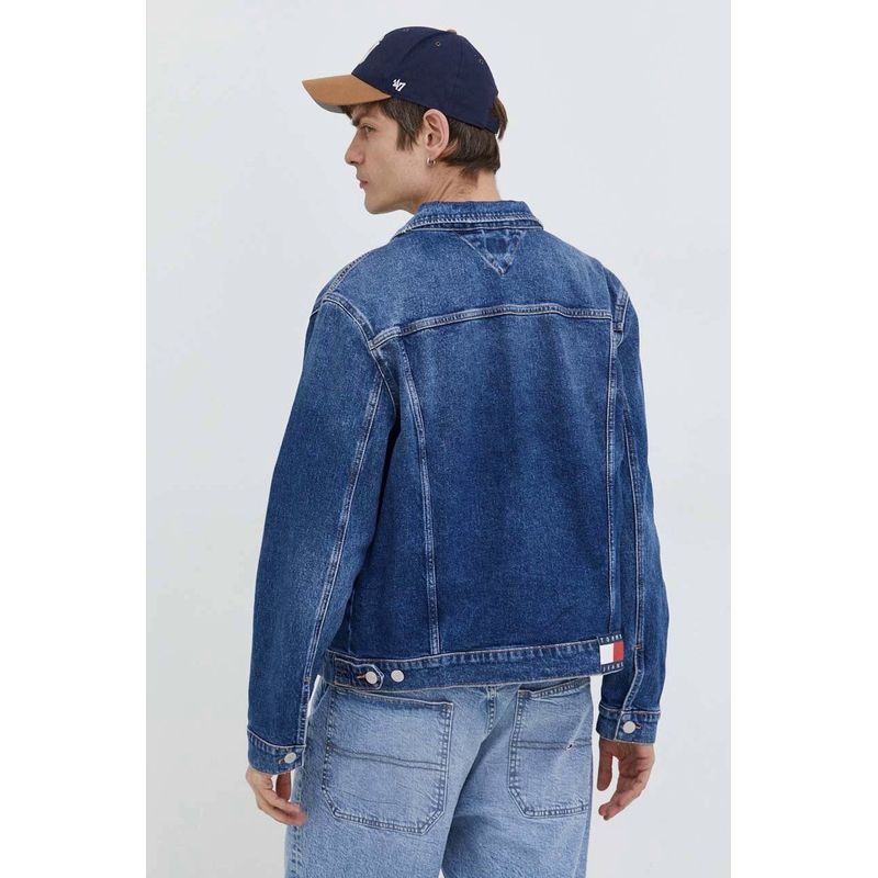 Fashion, accesorii si bijuterii - Barbati - Imbracaminte - Jachete si geci barbati - Geaca de blugi Tommy Jeans din denim de tranzitie Albastru  L INTL - Infinity.ro