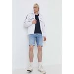 Fashion, accesorii si bijuterii - Barbati - Imbracaminte - Jachete si geci barbati - Geaca barbati Tommy Jeans culoarea alb, de tranzitie  L INTL Alb - Infinity.ro