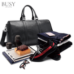 Sport si Outdoor - Articole de voiaj - Genti voiaj - Geanta voiaj, fitness Nomad, piele naturala, compartiment incaltaminte, unisex, capacitate mare, neagra - Infinity.ro