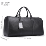 Sport si Outdoor - Articole de voiaj - Genti voiaj - Geanta voiaj, fitness Nomad, piele naturala, compartiment incaltaminte, unisex, capacitate mare, neagra - Infinity.ro