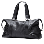 Sport si Outdoor - Articole de voiaj - Genti voiaj - Geanta voiaj, fitness Maverick, piele naturala, compartiment laptop, unisex, capacitate mare, neagra - Infinity.ro