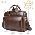 Laptop, Telefoane si Tablete - Laptopuri si accesorii - Accesorii Laptop - Genti laptop - Geanta laptop 15 inch din piele naturala Dexter - Infinity.ro