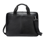 Laptop, Telefoane si Tablete - Laptopuri si accesorii - Accesorii Laptop - Genti laptop - Geanta laptop 15,6' Flume, piele naturala, servieta unisex, multiple compartimente,negru - Infinity.ro