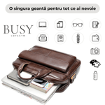 Laptop, Telefoane si Tablete - Laptopuri si accesorii - Accesorii Laptop - Genti laptop - Geanta laptop 15 inch din piele naturala Dexter - Infinity.ro