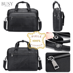 Laptop, Telefoane si Tablete - Laptopuri si accesorii - Accesorii Laptop - Genti laptop - Geanta laptop 16' din piele naturala Elit, neagra - Infinity.ro