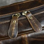 Laptop, Telefoane si Tablete - Laptopuri si accesorii - Accesorii Laptop - Genti laptop - Geanta laptop 16' Tor, piele naturala, unisex, sistem prindere troler, maro - Infinity.ro