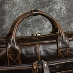 Laptop, Telefoane si Tablete - Laptopuri si accesorii - Accesorii Laptop - Genti laptop - Geanta laptop 16' Tor, piele naturala, unisex, sistem prindere troler, maro - Infinity.ro