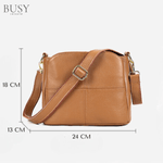 Fashion, accesorii si bijuterii - Femei - Accesorii femei - Genti si rucsacuri femei - Geanta dama Caprice, piele naturala, de umar si de mana, compartimente multiple, maro - Infinity.ro