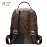 Fashion, accesorii si bijuterii - Femei - Accesorii femei - Genti si rucsacuri femei - Rucsac dama IoSono, piele naturala, compartiment tableta 12 inch, multicolor aleatoriu - Infinity.ro