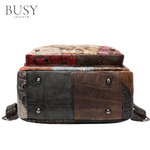 Fashion, accesorii si bijuterii - Femei - Accesorii femei - Genti si rucsacuri femei - Rucsac dama IoSono, piele naturala, compartiment tableta 12 inch, multicolor aleatoriu - Infinity.ro