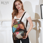 Fashion, accesorii si bijuterii - Femei - Accesorii femei - Genti si rucsacuri femei - Rucsac dama IoSono, piele naturala, compartiment tableta 12 inch, multicolor aleatoriu - Infinity.ro