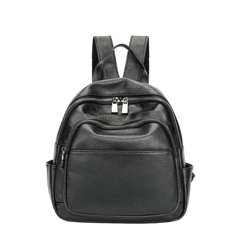 Fashion, accesorii si bijuterii - Femei - Accesorii femei - Genti si rucsacuri femei - Rucsac dama Ziana, piele naturala, negru - Infinity.ro