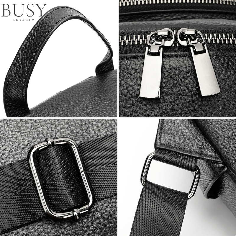 Fashion, accesorii si bijuterii - Femei - Accesorii femei - Genti si rucsacuri femei - Rucsac dama Ziana, piele naturala, negru - Infinity.ro