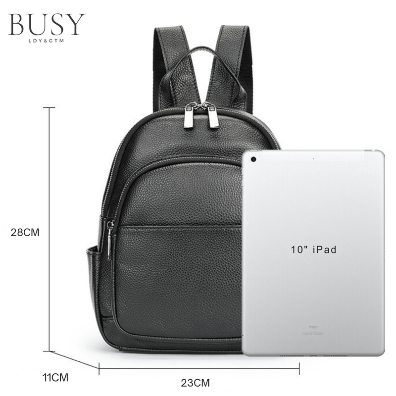 Fashion, accesorii si bijuterii - Femei - Accesorii femei - Genti si rucsacuri femei - Rucsac dama Ziana, piele naturala, negru - Infinity.ro