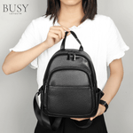 Fashion, accesorii si bijuterii - Femei - Accesorii femei - Genti si rucsacuri femei - Rucsac dama Ziana, piele naturala, negru - Infinity.ro