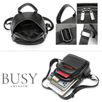 Fashion, accesorii si bijuterii - Femei - Accesorii femei - Genti si rucsacuri femei - Rucsac dama Ziana, piele naturala, negru - Infinity.ro