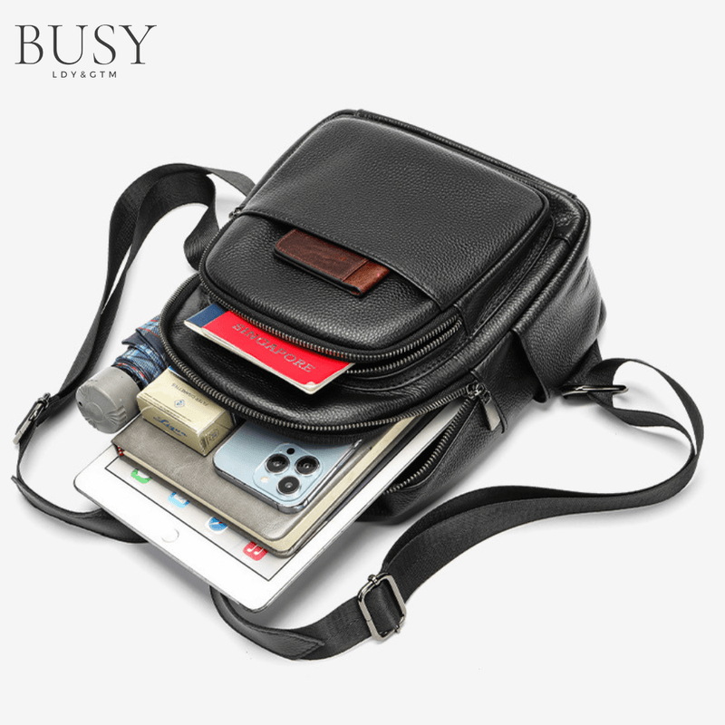 Fashion, accesorii si bijuterii - Femei - Accesorii femei - Genti si rucsacuri femei - Rucsac dama Ziana, piele naturala, negru - Infinity.ro