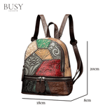 Fashion, accesorii si bijuterii - Femei - Accesorii femei - Genti si rucsacuri femei - Rucsac dama IoSono Mini, piele naturala, multicolor aleatoriu - Infinity.ro