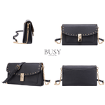 Fashion, accesorii si bijuterii - Femei - Accesorii femei - Genti si rucsacuri femei - Geanta dama Monroe, piele naturala, eleganta si minimalista, neagra - Infinity.ro