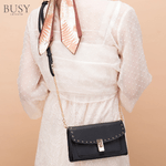 Fashion, accesorii si bijuterii - Femei - Accesorii femei - Genti si rucsacuri femei - Geanta dama Monroe, piele naturala, eleganta si minimalista, neagra - Infinity.ro