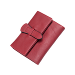 Fashion, accesorii si bijuterii - Femei - Accesorii femei - Portofele femei - Portofel dama Essential, piele naturala, multiple compartimente, bancnote carduri si permis, rosu - Infinity.ro