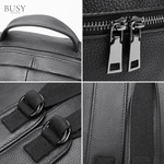 Fashion, accesorii si bijuterii - Barbati - Accesorii barbati - Genti si rucsacuri barbati - Rucsac piele Zenith, barbati, piele naturala, capacitate mare, spatiu laptop, negru - Infinity.ro