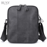 Fashion, accesorii si bijuterii - Barbati - Accesorii barbati - Genti si rucsacuri barbati - Geanta piele Willow, piele naturala, compartimente multiple, de umar, neagra - Infinity.ro