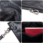 Fashion, accesorii si bijuterii - Barbati - Accesorii barbati - Genti si rucsacuri barbati - Geanta plic Barreta, piele naturala, unisex, bareta de mana, neagra - Infinity.ro