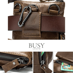 Fashion, accesorii si bijuterii - Barbati - Accesorii barbati - Genti si rucsacuri barbati - Geanta barbati Edge, piele naturala, de umar si curea, maro vintage - Infinity.ro