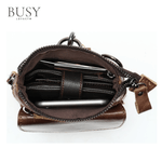 Fashion, accesorii si bijuterii - Barbati - Accesorii barbati - Genti si rucsacuri barbati - Geanta barbati Edge, piele naturala, de umar si curea, maro vintage - Infinity.ro