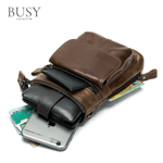Fashion, accesorii si bijuterii - Barbati - Accesorii barbati - Genti si rucsacuri barbati - Geanta barbati Edge, piele naturala, de umar si curea, maro vintage - Infinity.ro