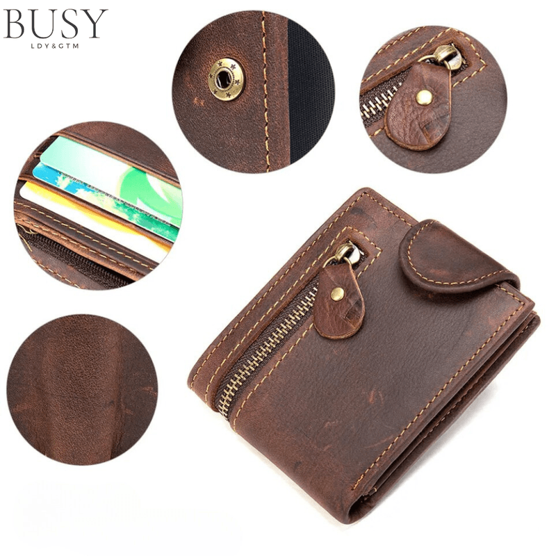 Fashion, accesorii si bijuterii - Barbati - Accesorii barbati - Portofele barbati - Portofel barbati Walter, piele naturala, multiple compartimente, poza, carte de identitate, - Infinity.ro