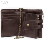 Fashion, accesorii si bijuterii - Barbati - Accesorii barbati - Portofele barbati - Portofel barbati Oscar, piele naturala, antiscanare RFID, sloturi memory card, carte de identitate, dark coffee - Infinity.ro