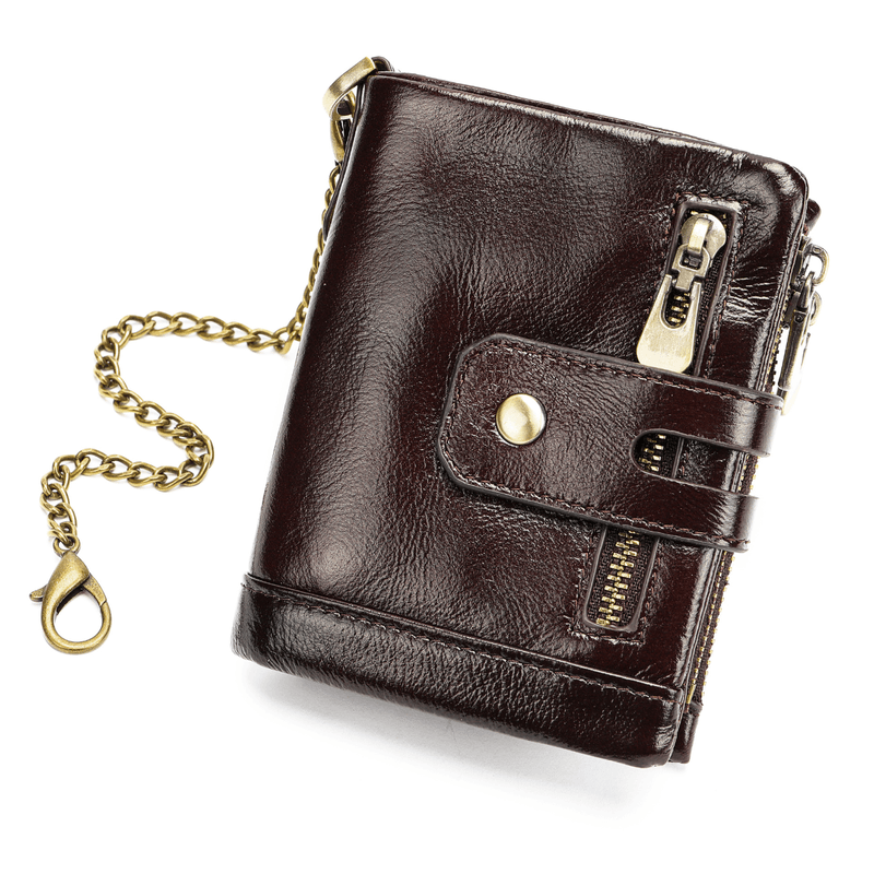 Fashion, accesorii si bijuterii - Barbati - Accesorii barbati - Portofele barbati - Portofel barbati Oscar, piele naturala, antiscanare RFID, sloturi memory card, carte de identitate, dark coffee - Infinity.ro