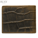 Fashion, accesorii si bijuterii - Barbati - Accesorii barbati - Portofele barbati - Portofel barbati Crock II, piele naturala cu imprimeu crocodil, compatibil carte de identitate, maro - Infinity.ro