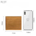 Fashion, accesorii si bijuterii - Barbati - Accesorii barbati - Portofele barbati - Portofel barbati NoScan Bruiage, piele naturala, antiscanare carduri RFID, compartiment carte de identitate, maro - Infinity.ro