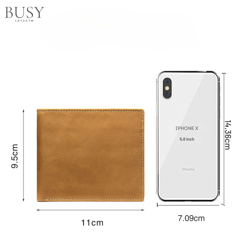 Fashion, accesorii si bijuterii - Barbati - Accesorii barbati - Portofele barbati - Portofel barbati NoScan Bruiage, piele naturala, antiscanare carduri RFID, compartiment carte de identitate, maro - Infinity.ro