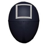 Casa si Gradina - Decoratiuni - Decoratiuni petrecere - Masti si costume carnaval - Set trei masti pentru carnaval, Squid Game, Triunghi, Patrat, Cerc, Negru - Infinity.ro