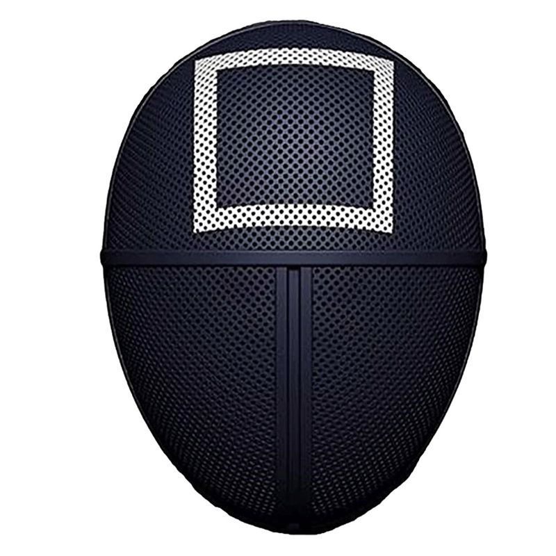 Casa si Gradina - Decoratiuni - Decoratiuni petrecere - Masti si costume carnaval - Set trei masti pentru carnaval, Squid Game, Triunghi, Patrat, Cerc, Negru - Infinity.ro