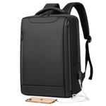 Sport si Outdoor - Articole de voiaj - Rucsacuri - Rucsac pentru laptop, Versatyx, Port USB, Waterproof, Suport troler, Bareta reglabila, Negru - Infinity.ro