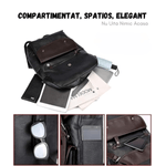 Sport si Outdoor - Articole de voiaj - Rucsacuri - Rucsac Laptop & Calatorii PU, Compartimentat, Impermeabil, Buzunare multiple, Fermoar & Capse, Capacitate 32L, Negru - Infinity.ro