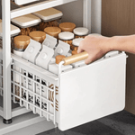 Casa si Gradina - Mobilier - Biblioteci si rafturi - Rafturi - Raft organizator cu 2 sertare, 1 Sertar Glisant, Otel inoxidabil, Pentru Masca chiuveta, Baie, Alb, Versatyx - Infinity.ro