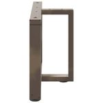 Casa si Gradina - Mobilier - Feronerie si accesorii mobila - Picioare pentru masuta cafea in forma T, 2 buc Otel natural Otel, mărime 60x25x(42-43) cm - Infinity.ro
