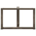 Casa si Gradina - Mobilier - Feronerie si accesorii mobila - Picioare pentru masuta cafea in forma T, 2 buc Otel natural Otel, mărime 60x25x(42-43) cm - Infinity.ro