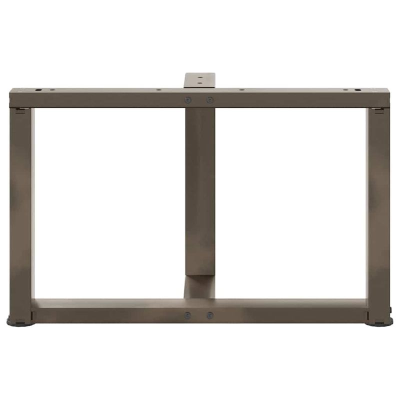 Casa si Gradina - Mobilier - Feronerie si accesorii mobila - Picioare pentru masuta cafea in forma T, 2 buc Otel natural Otel, mărime 60x25x(42-43) cm - Infinity.ro